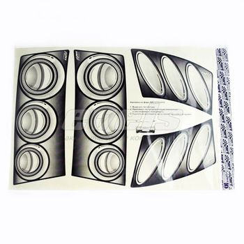 Наклейка на фары ВАЗ 2110  к-т 4шт /776-008