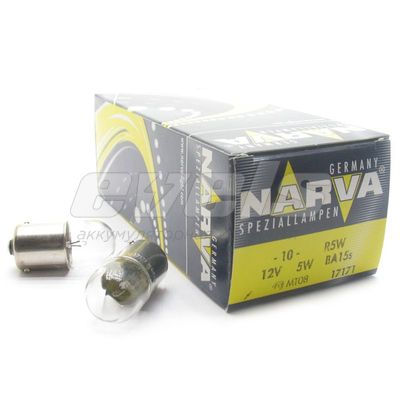 Лампа "NARVA" 12v 5W (BA15s) /R5W — основное фото