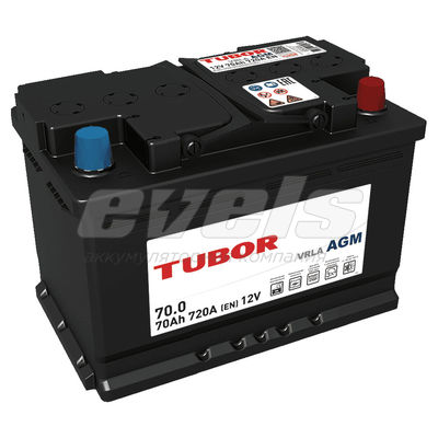 TUBOR AGM  6ст-70.0 VRLA евро — основное фото